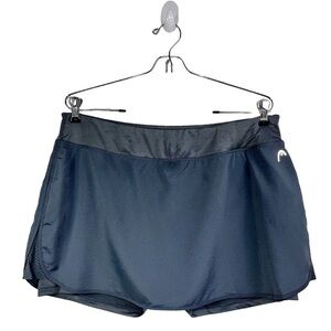 NEW $45 HEAD Womens Tennis Gray Skort Dri-Motion, Slim Fit Size XL Fits 32W NWT